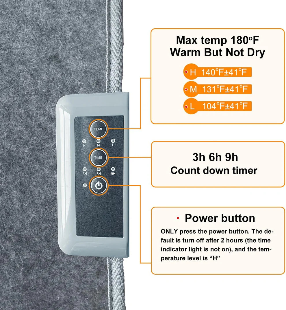 ThermaHugCo™ Foldable Under-Desk Leg Warmer