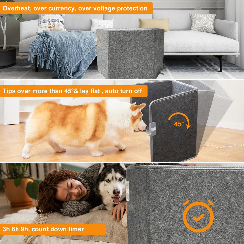 ThermaHugCo™ Foldable Under-Desk Leg Warmer