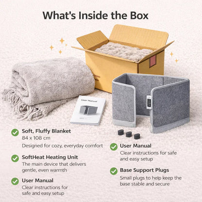 ThermaHugCo™ Foldable Under-Desk Leg Warmer